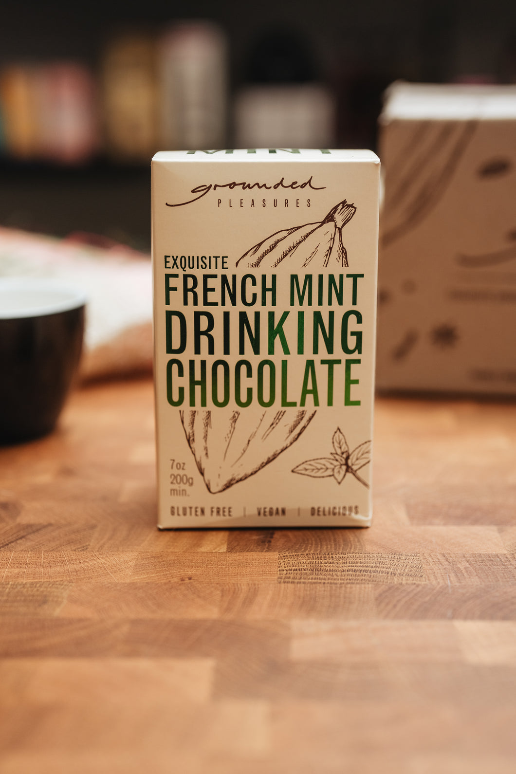 French Mint Drinking Chocolate - Grounded Pleasures